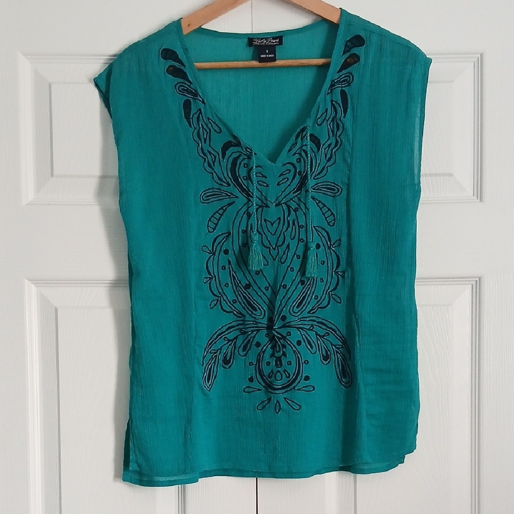 Lucky Brand Embroidered Blouse